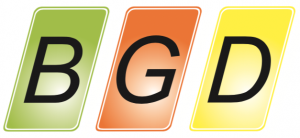 Bild zeigt das Logo der Werbemittelproduktion und -dienstleistungsfirm BGD.
